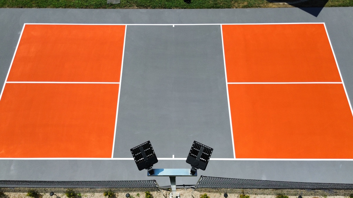 Orange and Gray Court Design
