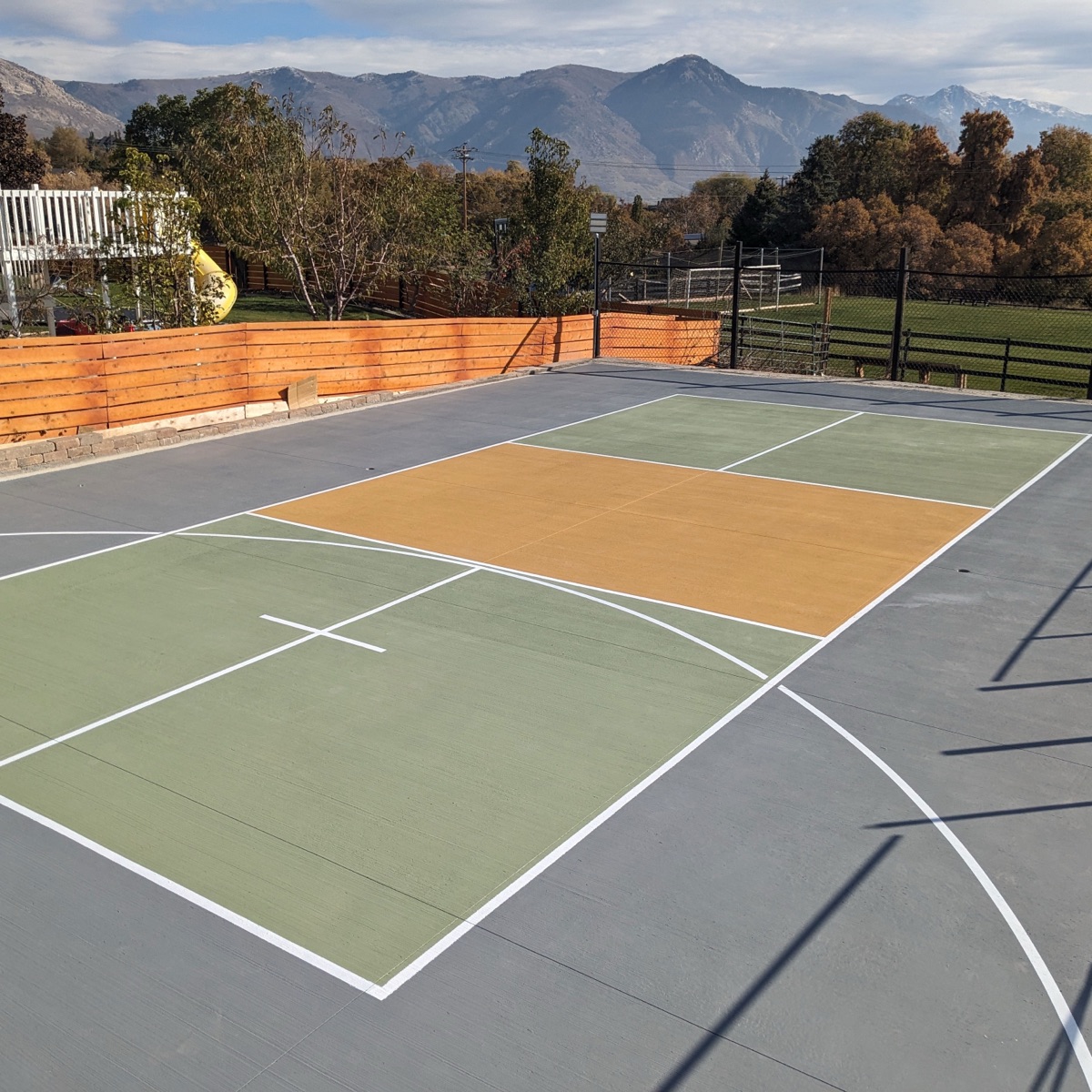 Pickleball and Basketball Multi-Sport Court