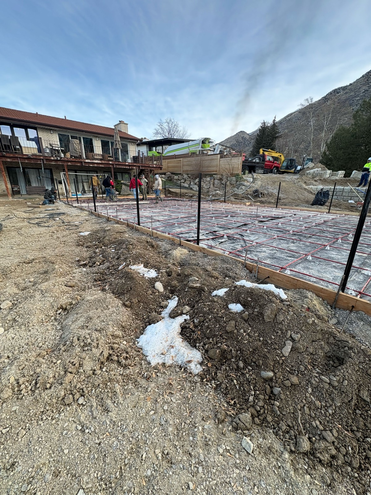 Post-Tension Concrete Court Foundation